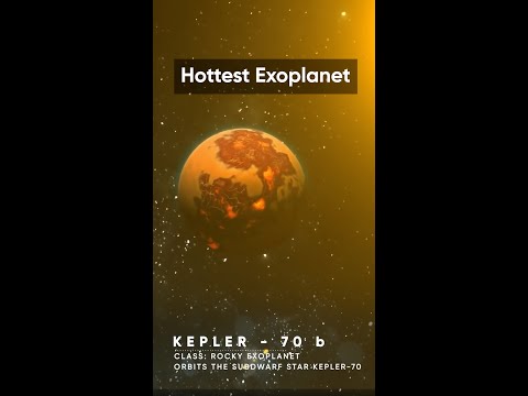 Kepler 70b - Hottest Exoplanet #shorts