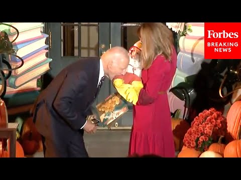 VIRAL MOMENT: President Biden Jokingly ‘Bites’ Baby At White House Halloween Event