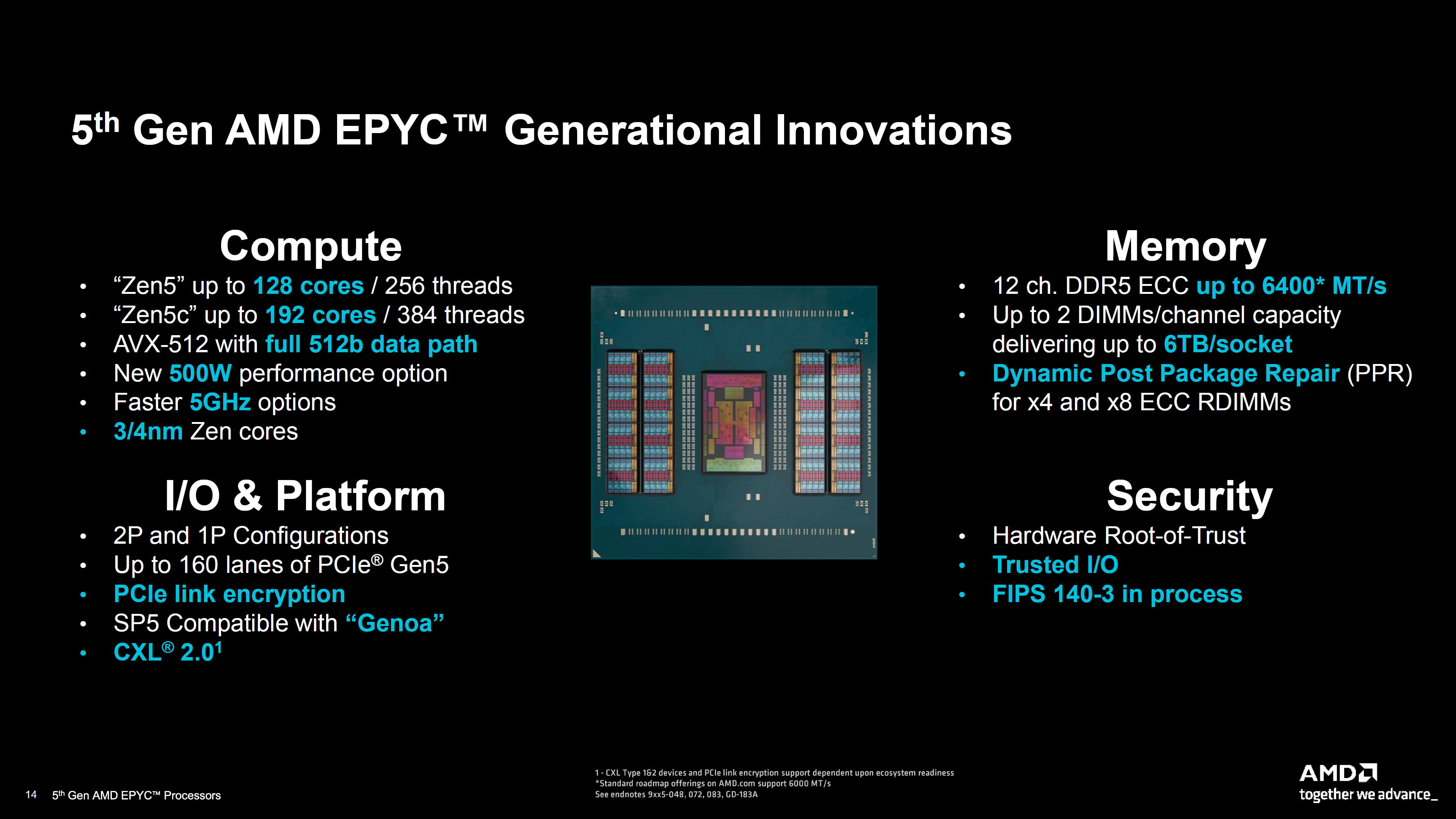 Κυκλοφόρησαν επεξεργαστές AMD 5ης γενιάς EPYC Turin: Έως και 37% Αύξηση IPC, Έως 192 πυρήνες, 500W TDP, ρολόγια 5 GHz και Xeon 7 με σημαντικά υψηλότερες επιδόσεις