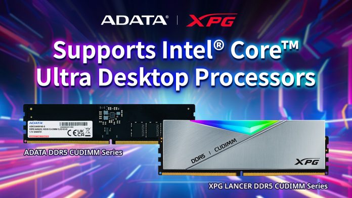 ADATA First DDR5 CUDIMM Supporting Intel Core Ultra Desktop Processors PR banner 1600x900.jpg