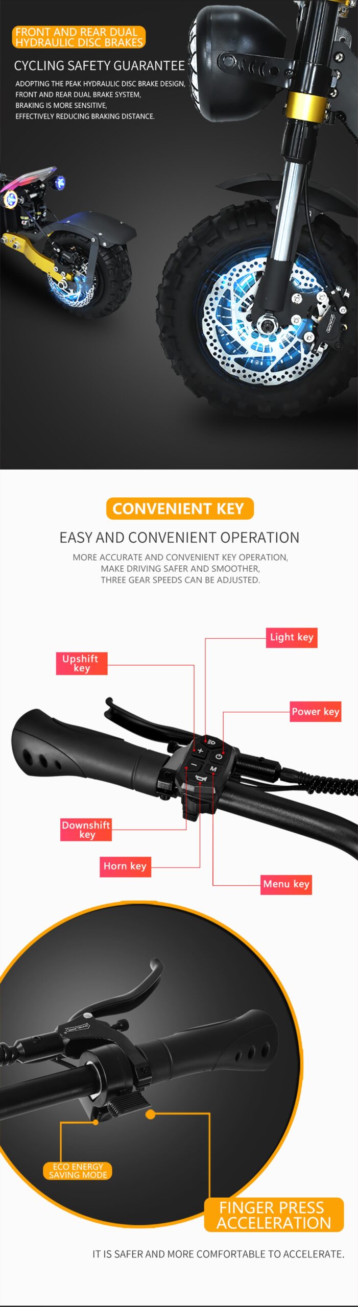 Obarter AB2 Electric Scooter steering