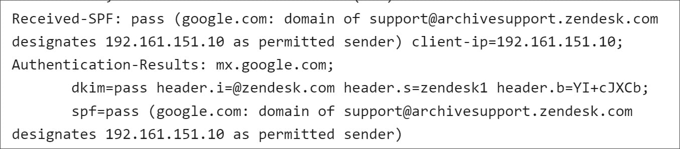 Κεφαλίδες email Αρχείο Διαδικτύου Zendesk