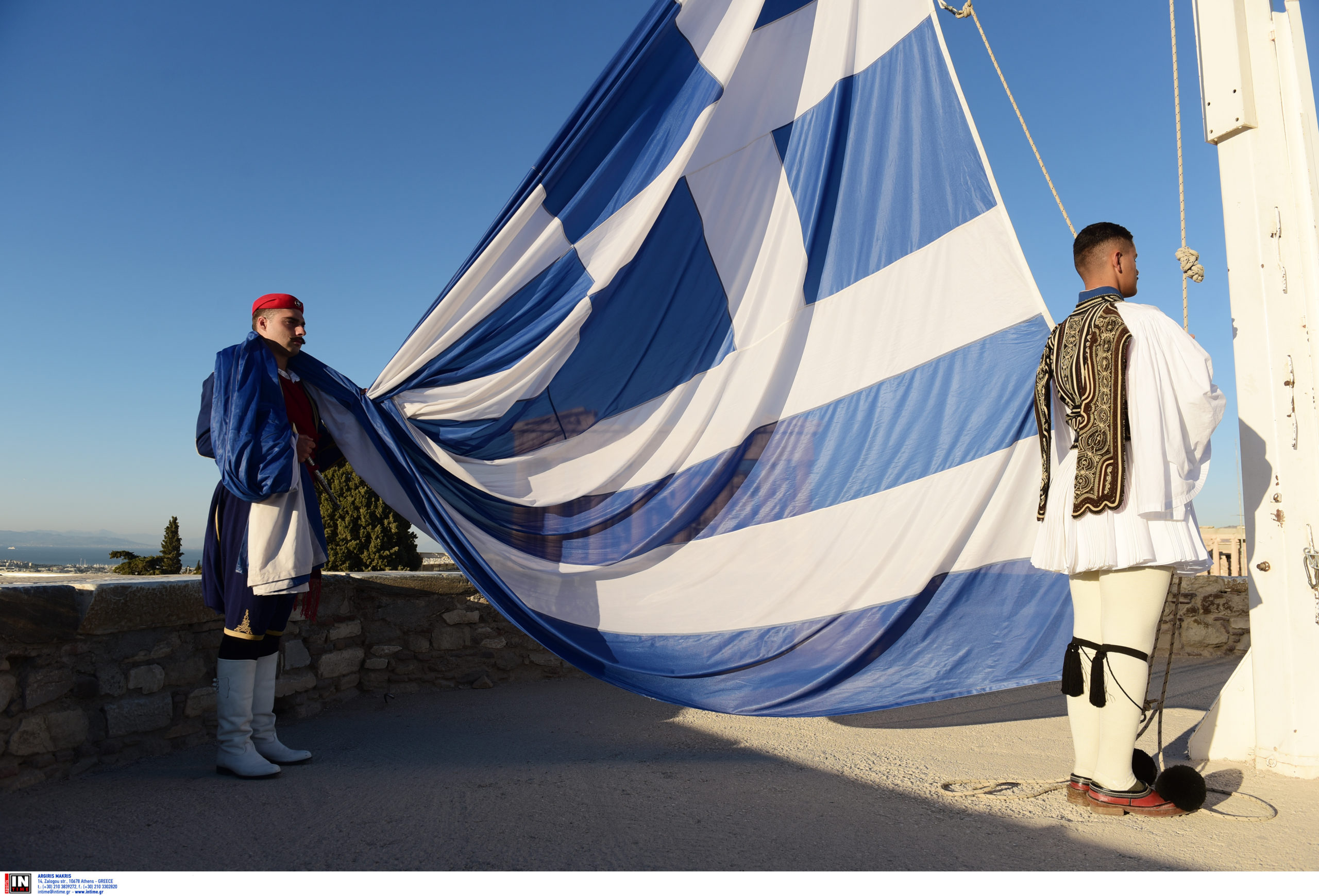 ελληνική σημαία - Ακρόπολη