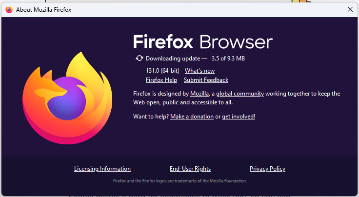 Ενημέρωση Firefox